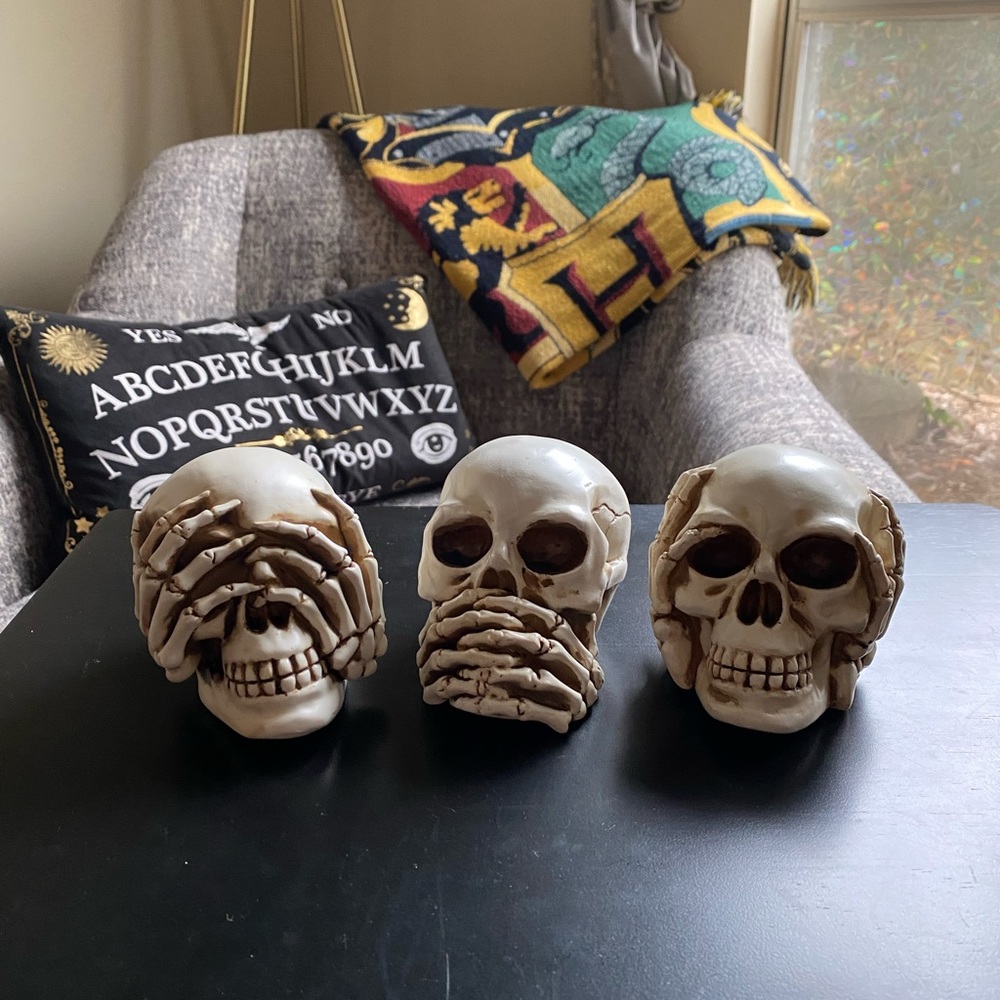 Set of 3 skulls